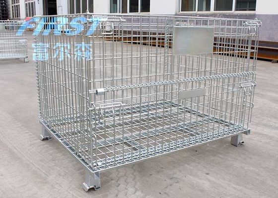 品質  Stackable Steel Q235 50*50mm Wire Mesh Box Pallet 工場