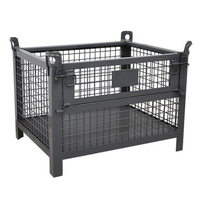 品質  Warehouse Foldable Steel Q235 6.0mm Wire Mesh Container 工場