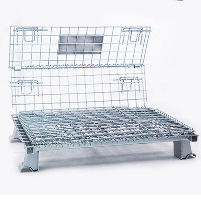 品質  Collapsible Workshop 6.0mm Wire Q235 Steel Pallet Cages 工場