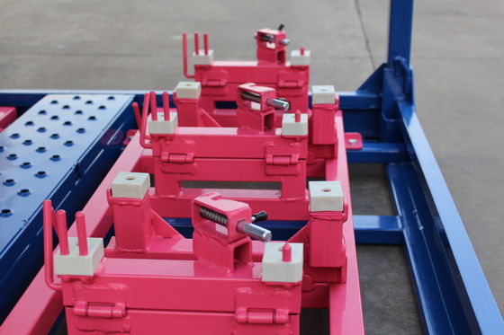 2000KGS 4は取り外し可能で積み重ね可能な鋼鉄パレットを層にする