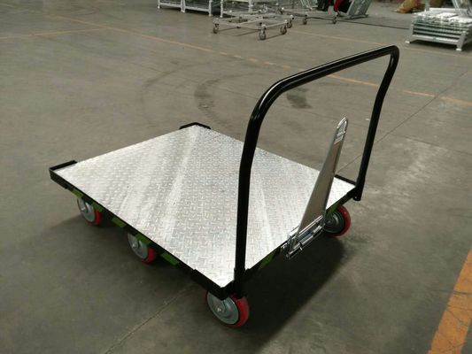 亜鉛は100mmの車輪150Kg容量手の倉庫のトロリーをめっきした