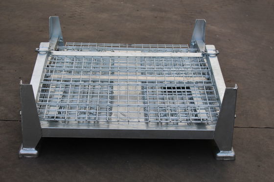 折りたたみ電子亜鉛は50x50網の金属の貯蔵のおりをめっきした