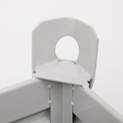 電気亜鉛めっきされた1500kg Cpacityの鋼鉄Q235折りたたみパレット箱