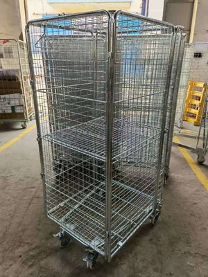 Hot-Dip電流を通された軽いローラーのおりの容器